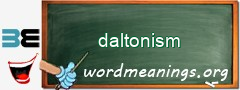 WordMeaning blackboard for daltonism